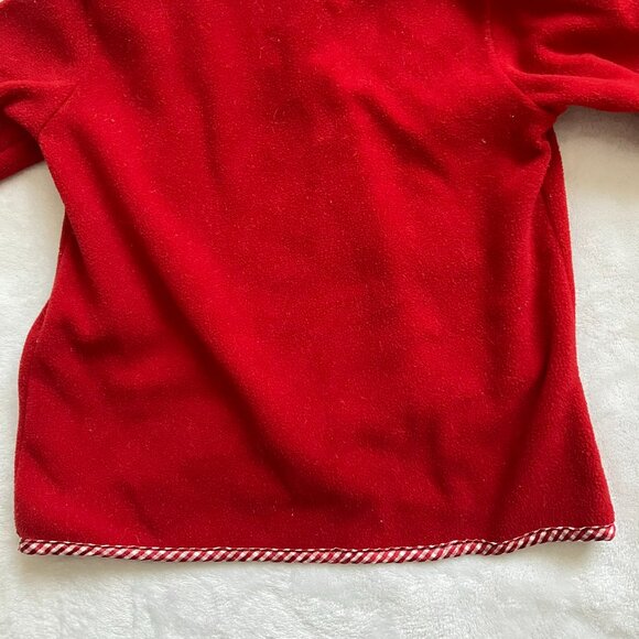 Baby Gap 0-3M Red Fleece Housecoat Heart Cozy VGUC Infant Robe - Picture 15 of 16